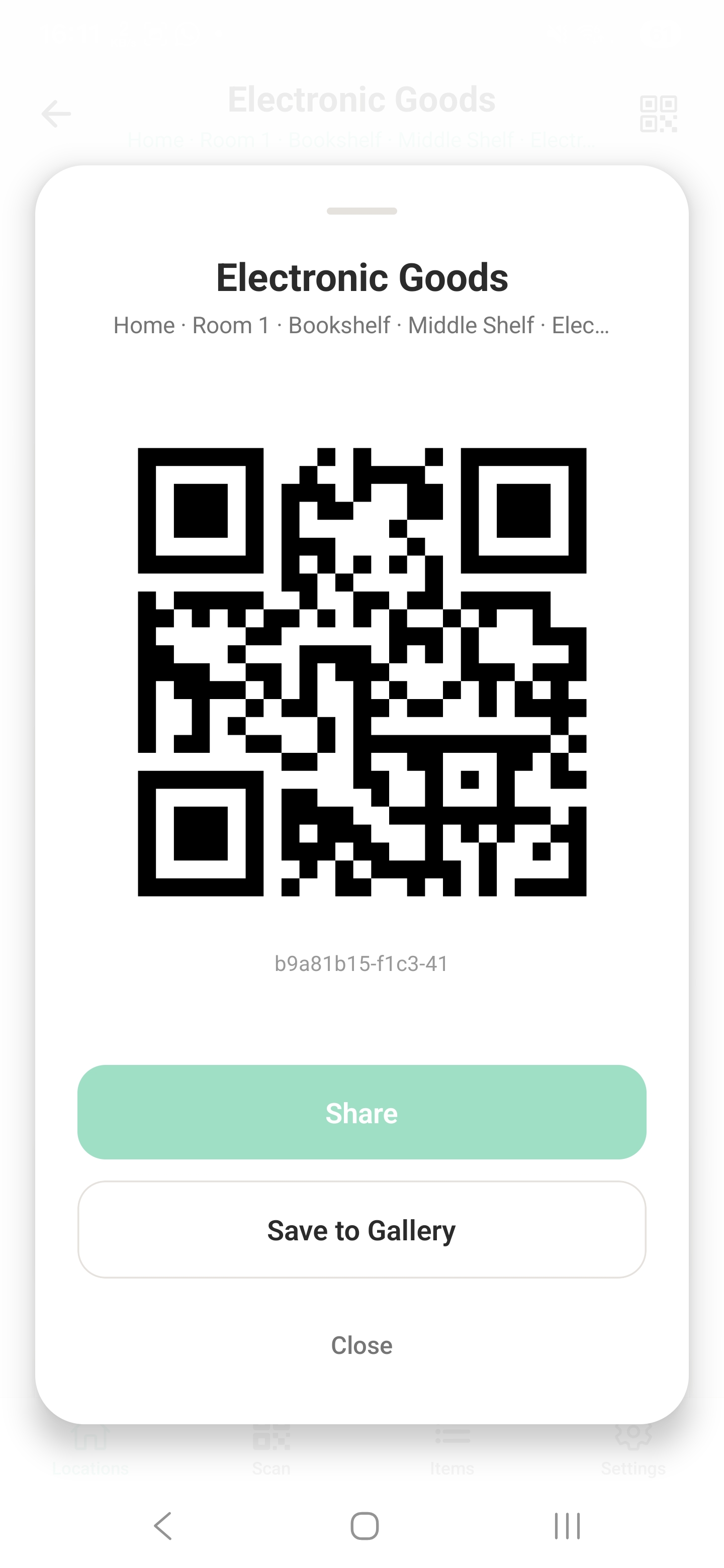 StorageTracker App Preview - Light 5